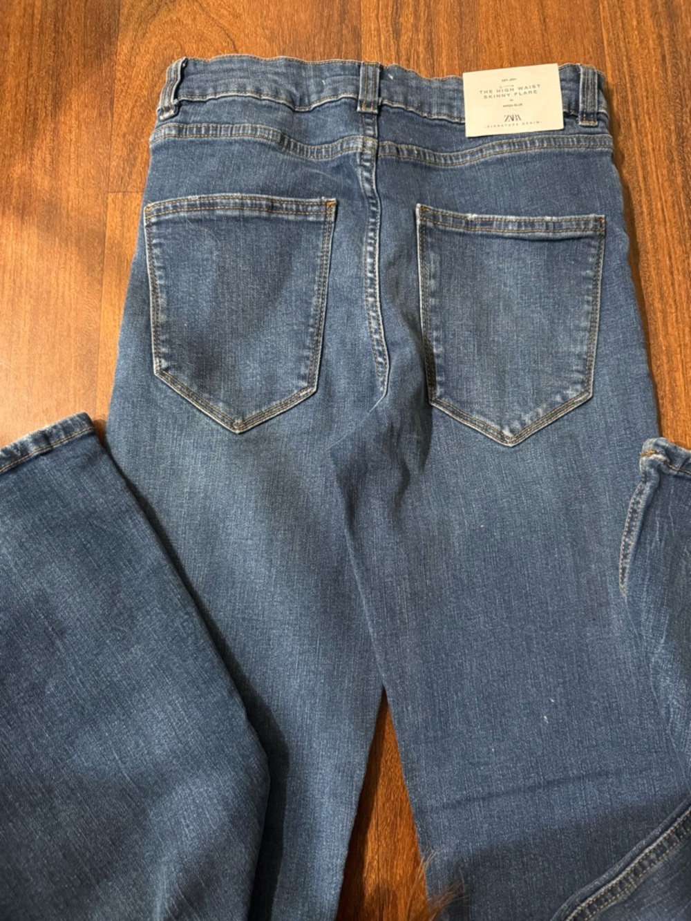 ZARA THE SKINNY FLARE JEANS SIZE 4 NWT - Picture 5 of 6